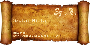 Szalai Nilla névjegykártya